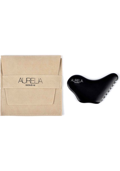 Black Bıan Stone Butterfly Shaped gua sha