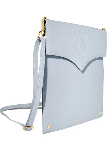 The Pendant Folio Açık Mavi Deri Unisex El Çantası fiyatları
