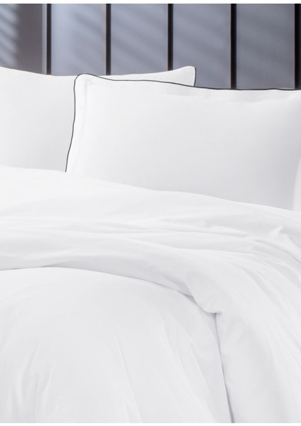 Antrasit Biyeli Beyaz Oxford Yastık Kılıfı 50X70 cm fiyatları