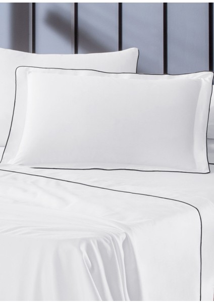 Antrasit Biyeli Beyaz Oxford Yastık Kılıfı 50X70 cm modelleri