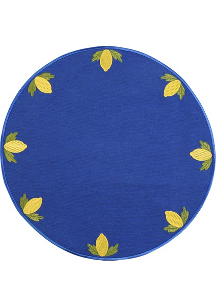 Amalfi Mavi 2'li Pamuklu Amerikan Servis