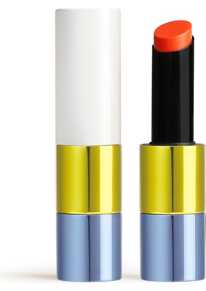 Rouge Hermès Natural Shiny Lipstick 28 Orange Flas