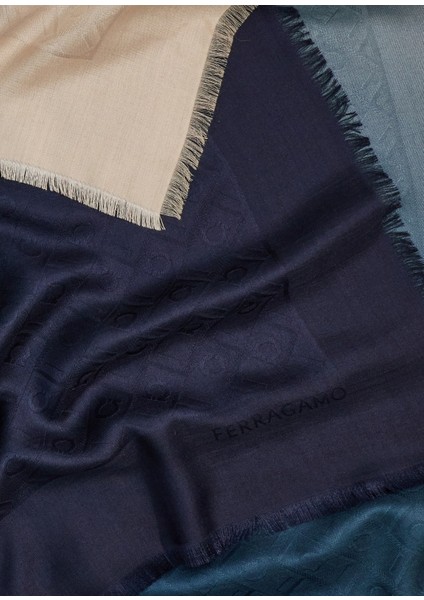 Mavi Monogram Kadın Ipek Şal fiyatları