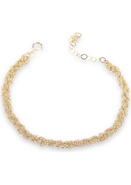 Bold Gold 14 Ayar Altın Kadın Bileklik