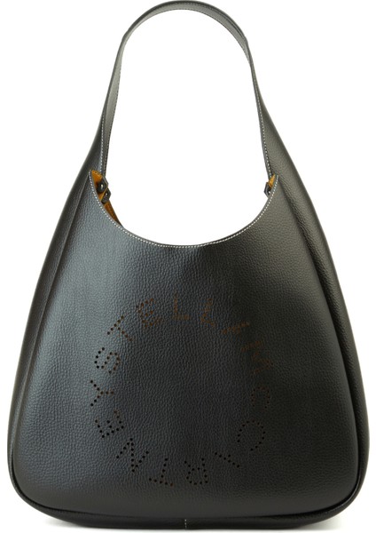 Logo Large Siyah Kadın Hobo