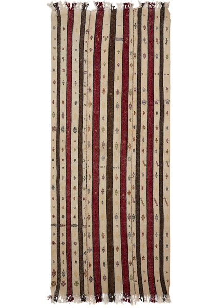 Anadol Colorblocked Yün Tezgah Kilim