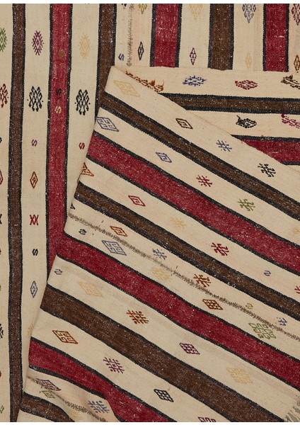 Anadol Colorblocked Yün Tezgah Kilim fiyatları