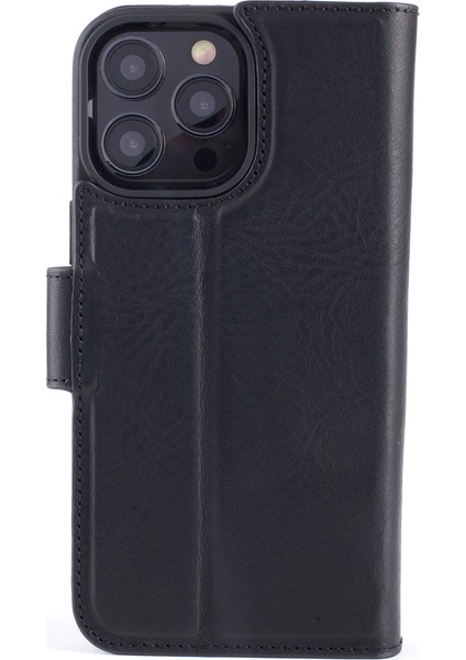 Magic Case IPHONE16 Pro Max Black Deri Telefon Kılıfı