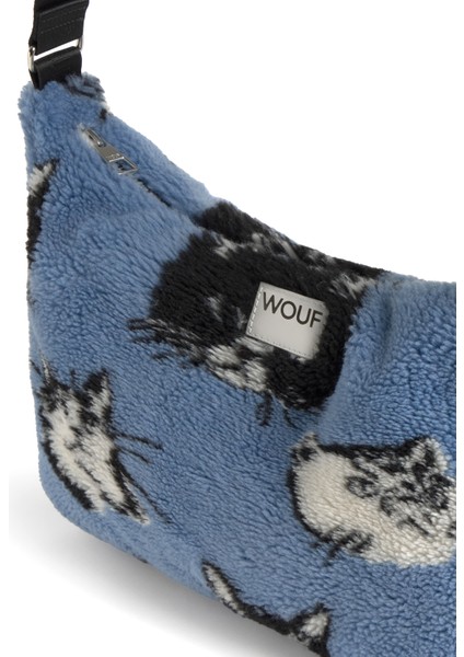 Luna Mavi Siyah Kadın Peluş Çanta modelleri