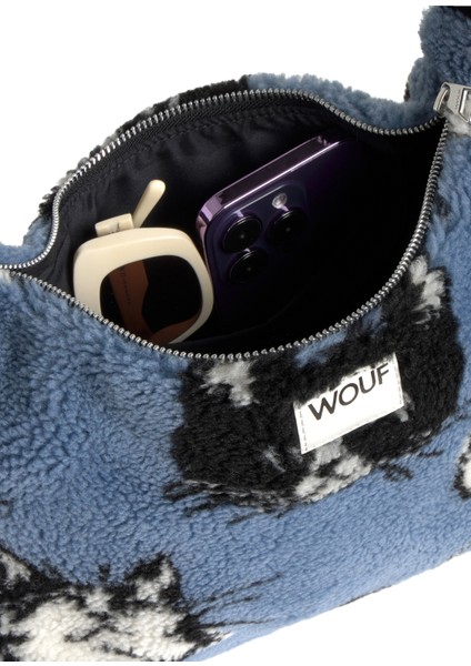 Luna Mavi Siyah Kadın Peluş Çanta fırsatları