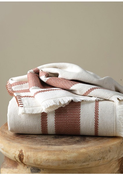 Fındık Rengi Keten Terra Tencel™ Banyo Havlusu 90 x 150 cm modelleri