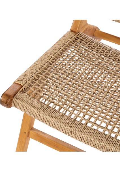 Catania London Natural Tik Ağacı Bahçe Berjer modelleri