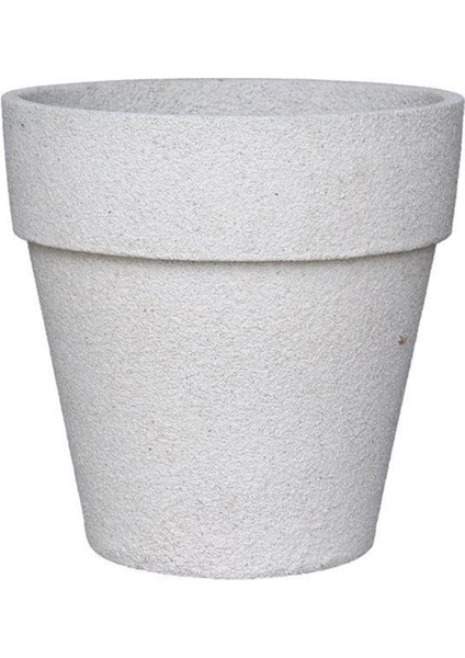 Polystone Beyaz Saksı