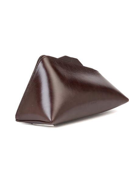 8.30 Pm Koyu Kahverengi Kadın Deri El Portföyü modelleri