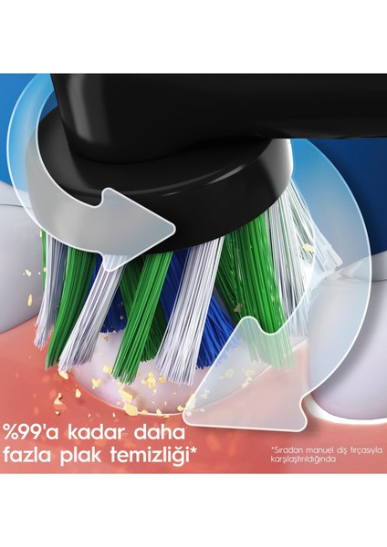 D103 Vitality Pro Cross Action Siyah Şarjlı Diş Fırçası fırsatları