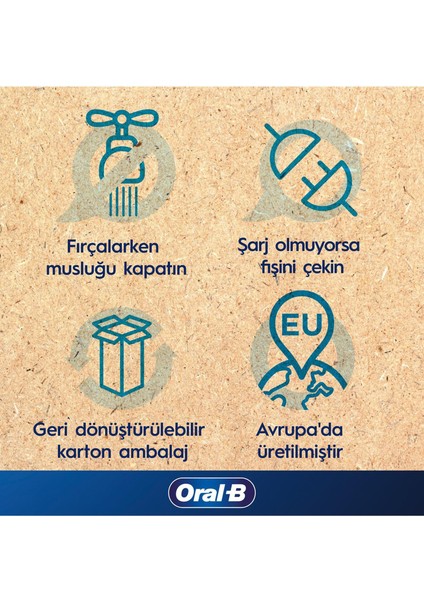 D103 Vitality Pro Cross Action Siyah Şarjlı Diş Fırçası