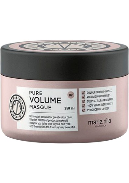 Pure Volume Hacim Verici Saç Maskesi 250 ml