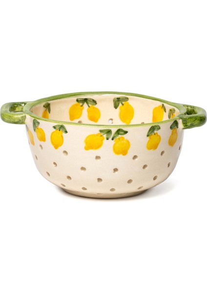 Lemon Splash Collection Seramik Makarna Süzgeci