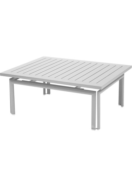 Costa Beyaz Metal Alçak Bahçe Masası