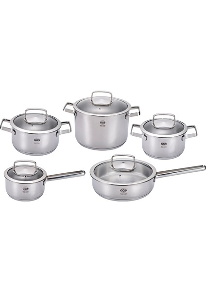 Brillant Çelik 10 Parça Tencere Seti
