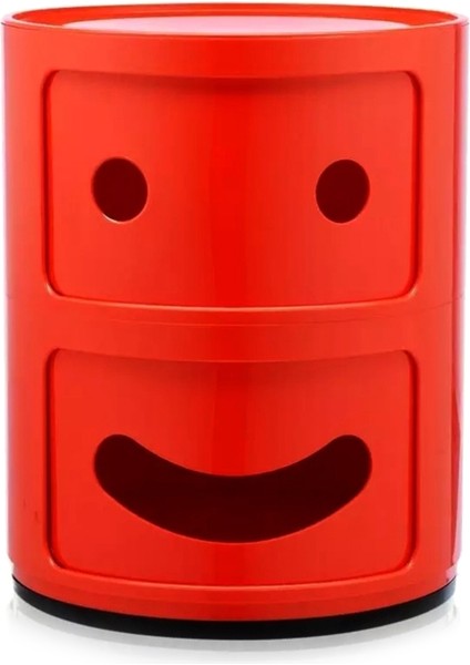 Componibili Smile Kırmızı 2 Çekmeceli Modül
