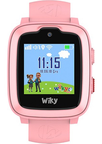 4 Plus Pembe 4GB/512MB Görüntülü Konuşma Konum Takibi Sos Butonu Akıllı Çocuk Saati