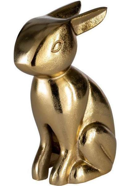 427308 Vohilava Altın Rengi Tavşan Dekoratif Obje 22 cm