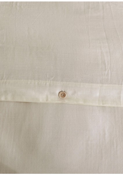 Marla Ekru Doğal Pamuk Çift Kişilik Nevresim Takımı 200 x 220 cm fırsatları