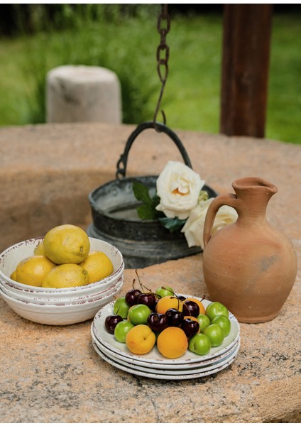 Luna Mavi 12 Parça Melamin Tabak Seti fırsatları