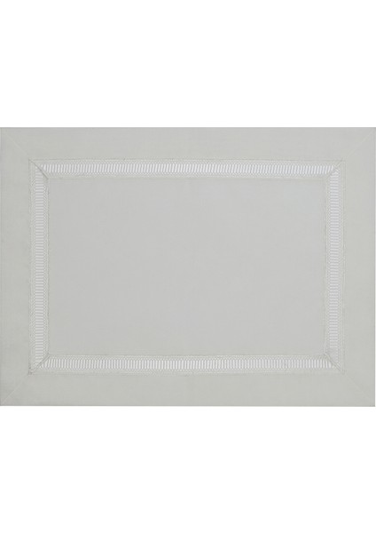 Kolber 4’lü Ekru Nakış Detaylı Keten Amerikan Servis 35X50 cm