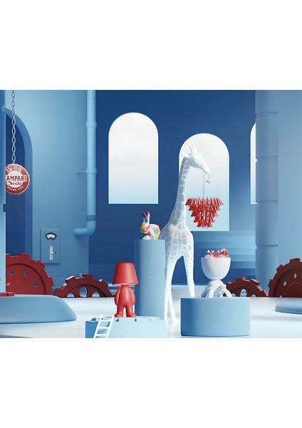 Sweet Brothers Tom Campari Soda Özel Seri Kırmızı Masa Lambası fırsatları