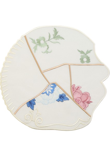 Seletti Keten Bej 2'li Desenli Amerikan Servisi