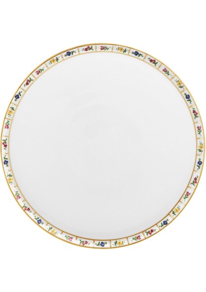 Grecque Mille Fleurs Porselen Yuvarlak Servis Tabağı 32,8 cm