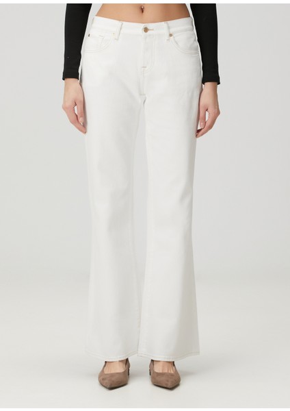 Spencer Flare Beyaz Jean Pantolon fiyatları
