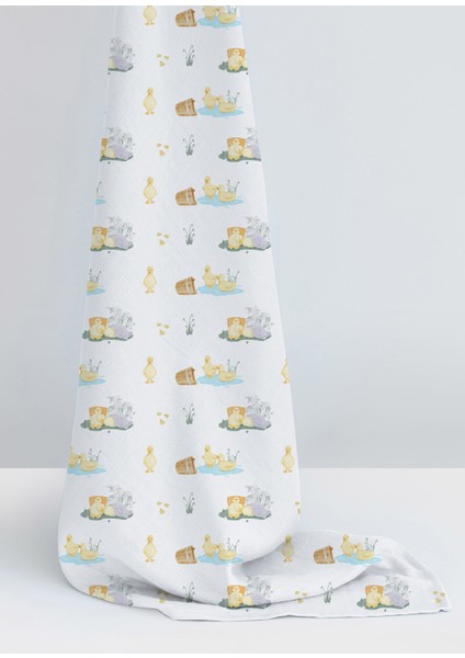 %100 Pamuk Petits Canetons Müslin Bebek Örtüsü 70X70 cm fiyatları