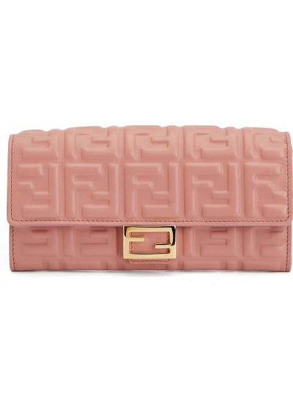 Baguette Continental Pembe Kadın Çanta