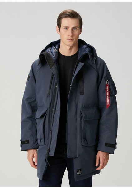 Sergeant Lacivert Puff Parka