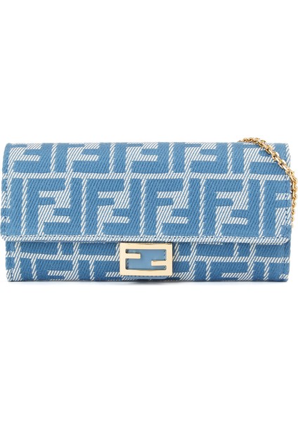 Baguette Continental Mavi Kadın Çanta