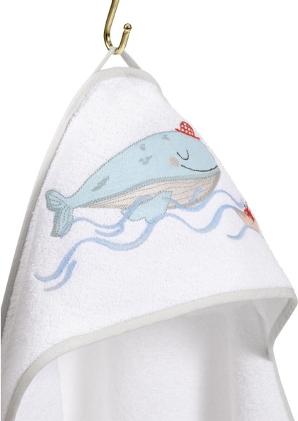 Boubou %100 Organik Pamuklu Nakışlı Bebek Havlu Kundak 80 x 80 cm modelleri