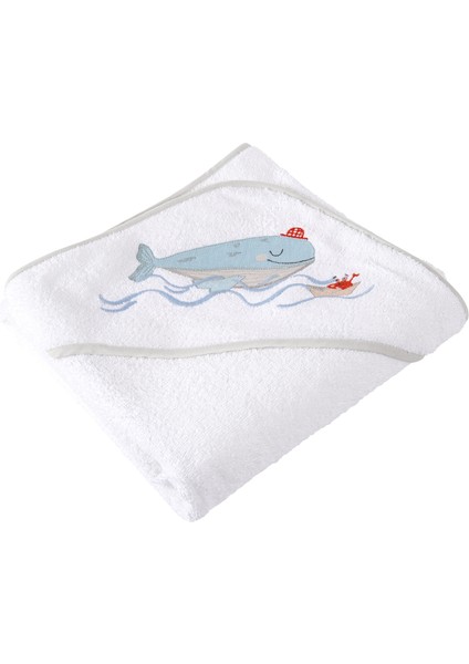 Boubou %100 Organik Pamuklu Nakışlı Bebek Havlu Kundak 80 x 80 cm fırsatları