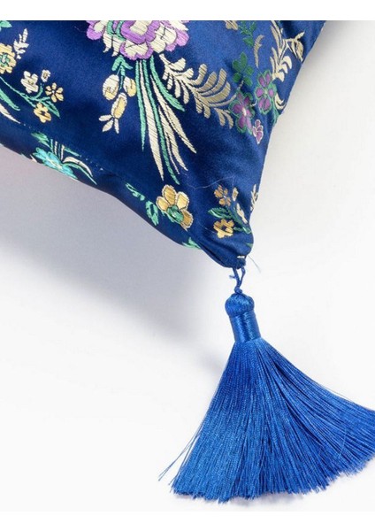 Hybrid Argia Mavi Pamuk/polyester Kırlent 50 x 35 cm fırsatları