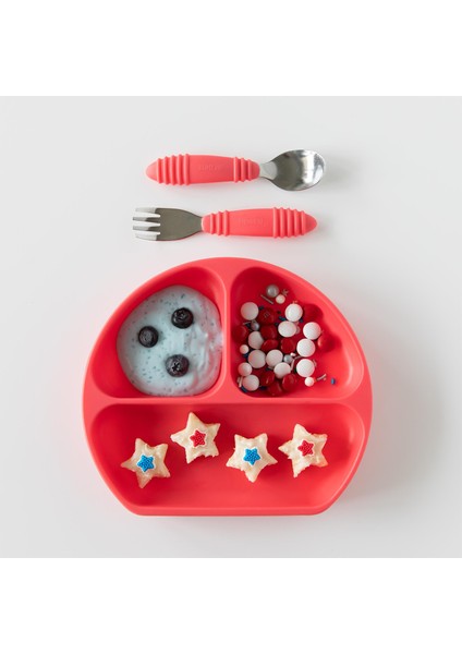 Kırmızı Silikon Vakumlu Tabak modelleri