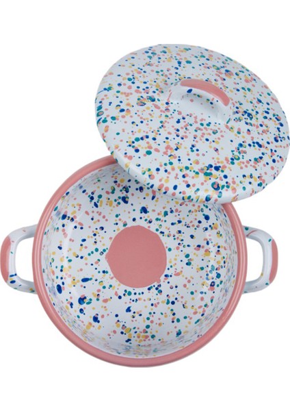 Wonder Wheel Pembe Emaye Çelik Tencere 18 cm fiyatları