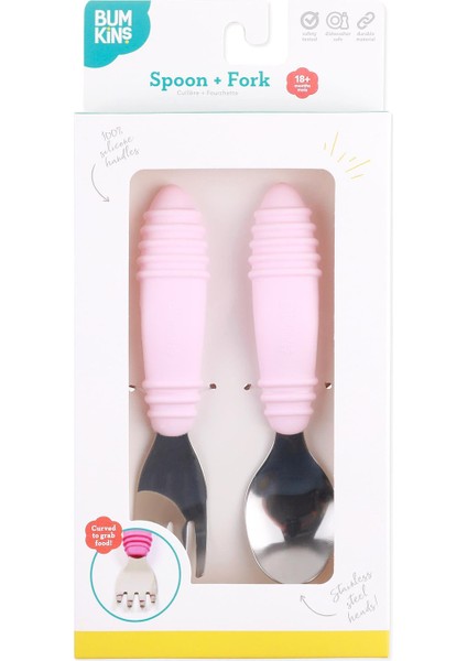 Pembe Paslanmaz Çelik Çocuk Çatal Kaşık Seti indirimleri