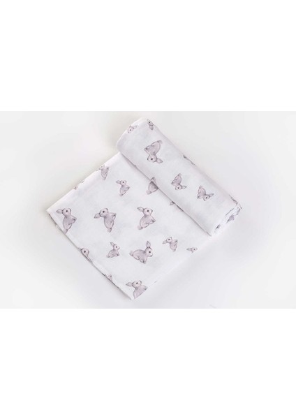 %100 Pamuk Iconique Lapin Müslin Bebek Örtüsü 100X100 cm fiyatları