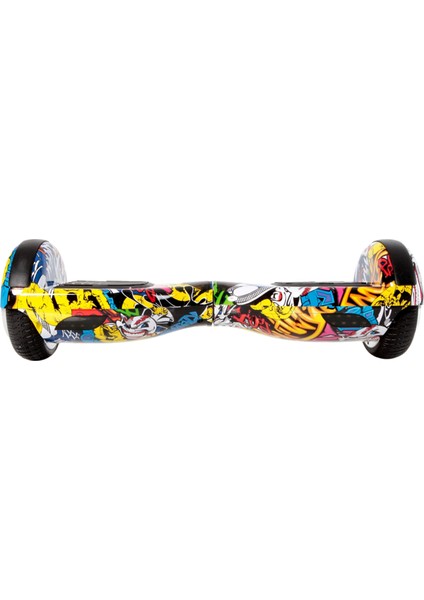 Bluetooth Hoparlörlü Akıllı Dengeli Sarı Grafiti Desenli Hoverboard fiyatları