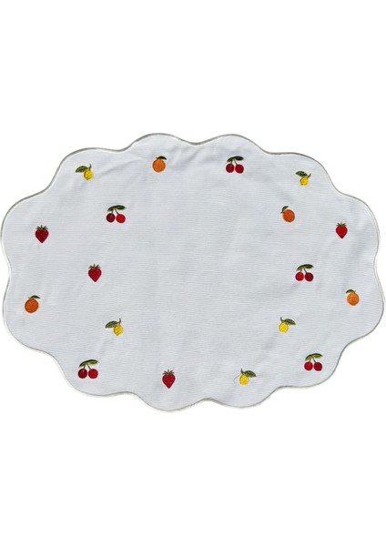 Fruit Desenli Keten 2'li Amerikan Servis Seti