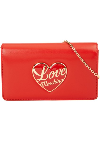 Love Heart Kırmızı Kadın Çapraz Çanta