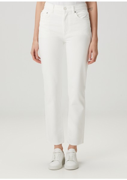 Wular Straight Leg Beyaz Jean Pantolon fiyatları