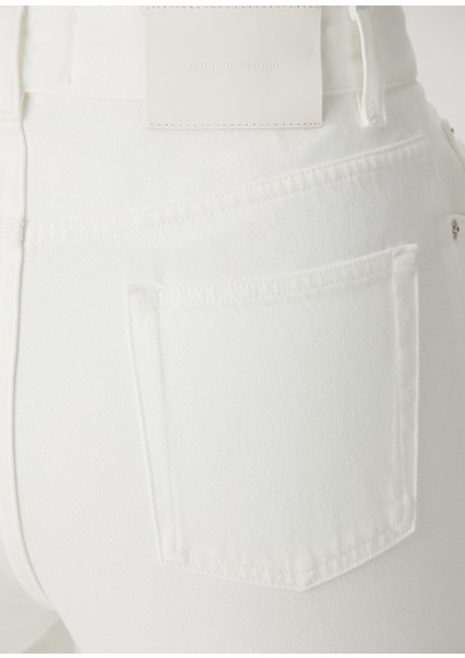Wular Straight Leg Beyaz Jean Pantolon fırsatları